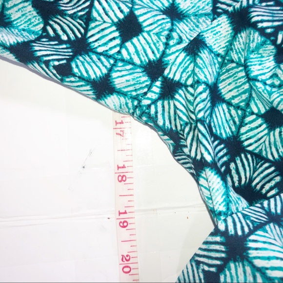 Brooks Brothers 346 Womens Size 4 Poplin Pleated Shibori Print Dress Teal Blue - Picture 6 of 8